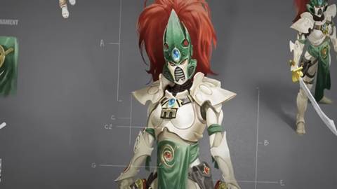 total war warhammer 40,000 aeldari howling banshee