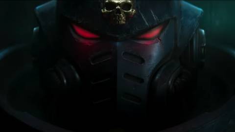 total war warhammer 40,000 space marine close up dark