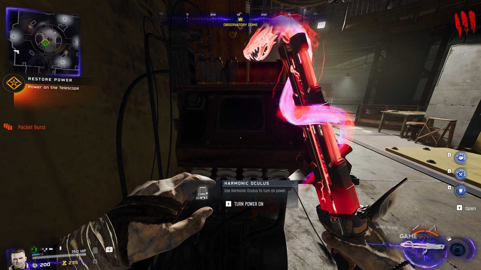 Turn on power in Astra Malorum in BO7