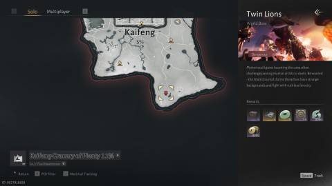 Twin Lions world boss where winds meet