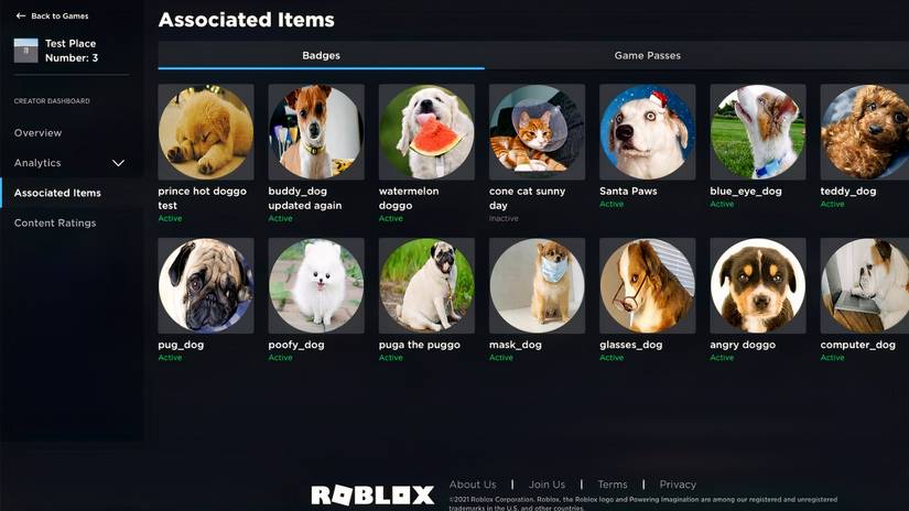 Roblox Badges