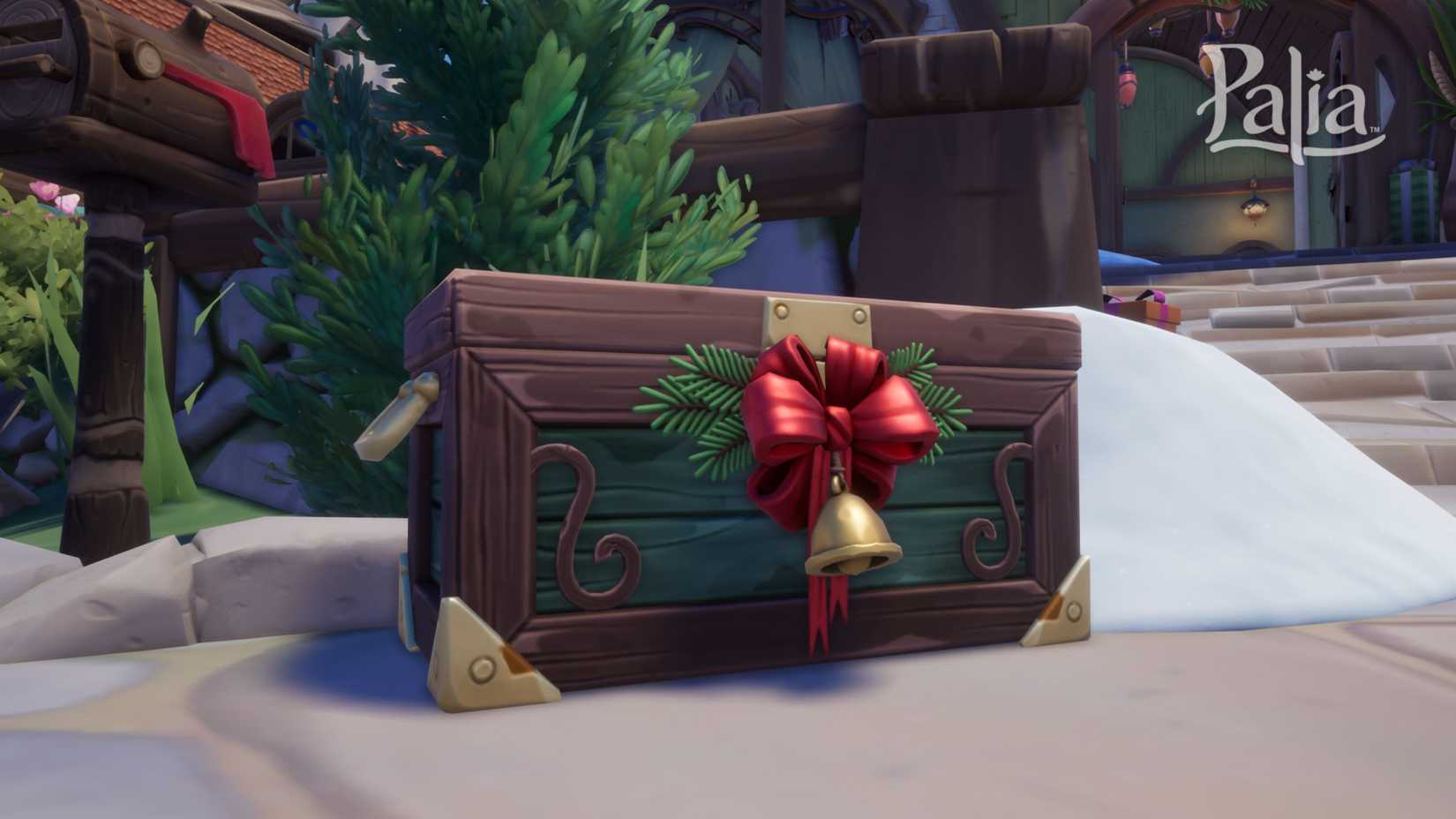 A Winterlights chest in Palia