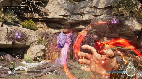 Using a fire spell in Immortals of Aveum