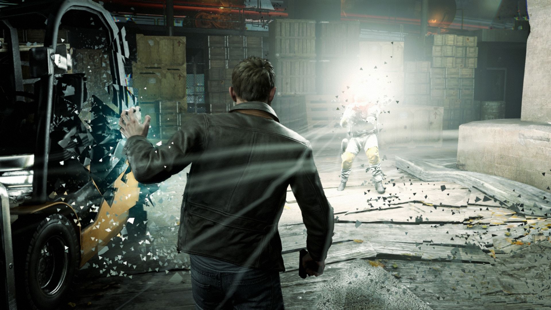 Using psychic energy to break glass in Quantum Break