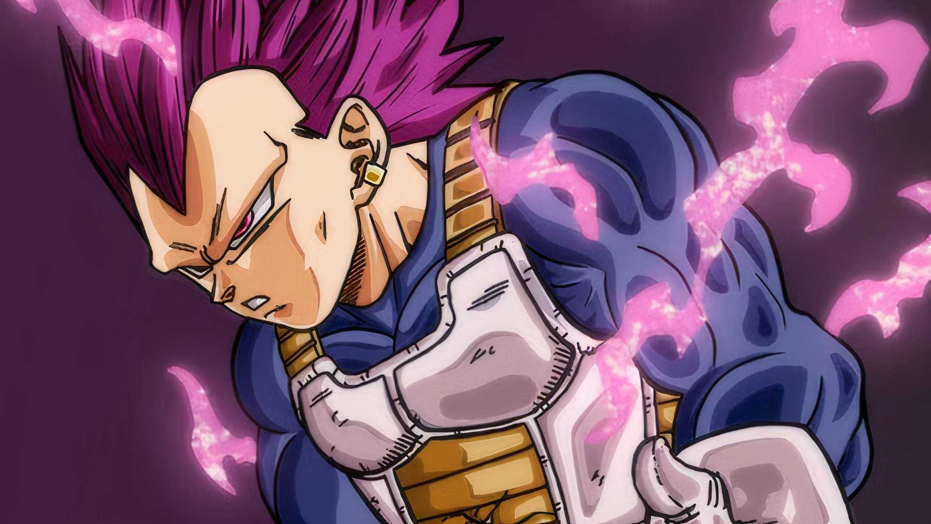 Vegeta dalam bentuk Ultra Ego di Dragon Ball.