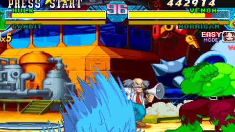 Venom vs Hulk in Marvel Vs Capcom Clash Of Super Heroes