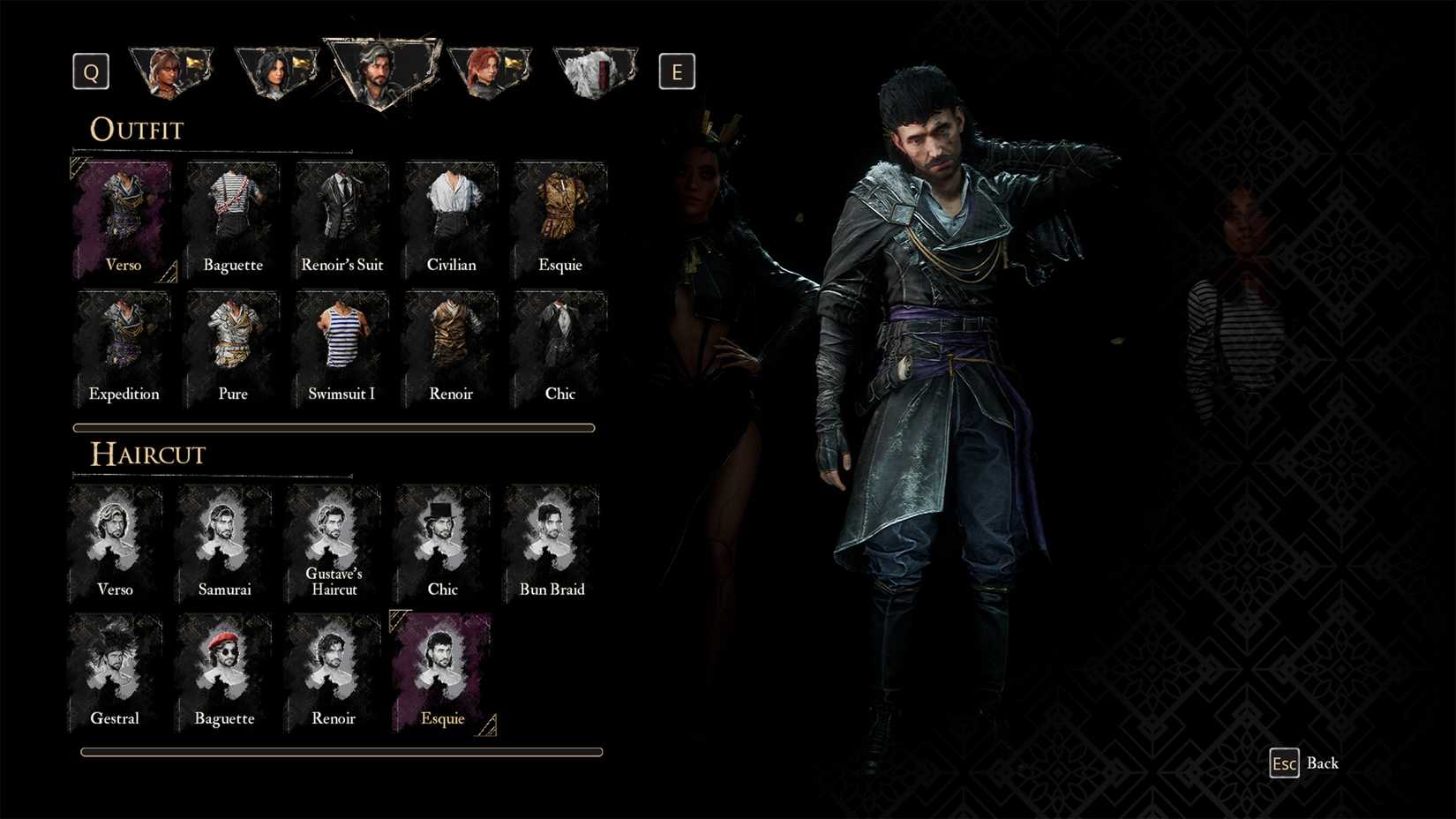 Haircut Esquie untuk Verso di Clair Obscur Expedition 33