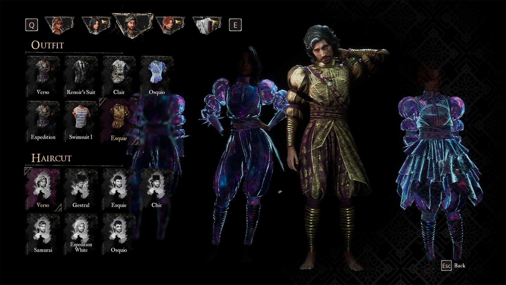 Outfit Esquie untuk Verso di Clair Obscur Expedition 33