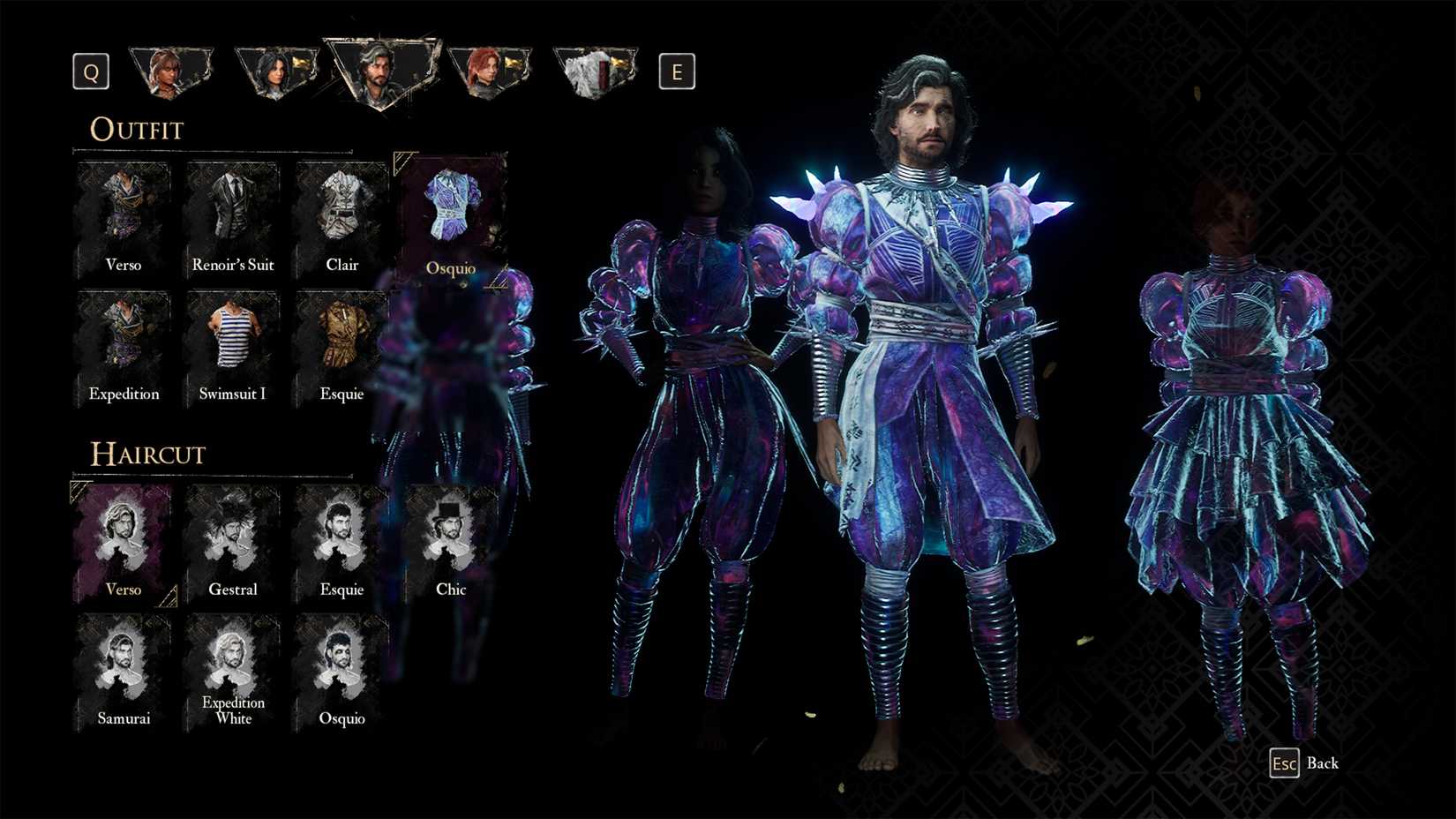 Outfit Osquio untuk Verso di Clair Obscur Expedition 33