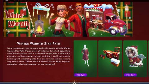 winter warmth star path dreamlight valley ddv