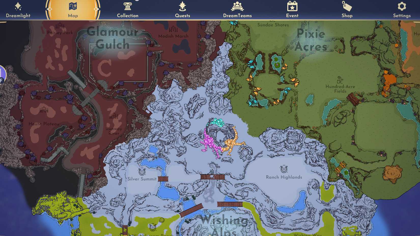 wishblossom mountains in ddv