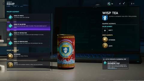 wisp tea augments for spider fang