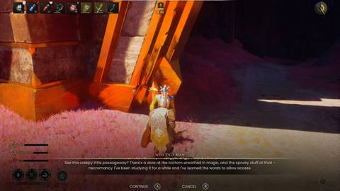 Withering heights Meeting Old Wise Man RuneScape Dragonwilds Fellhollow