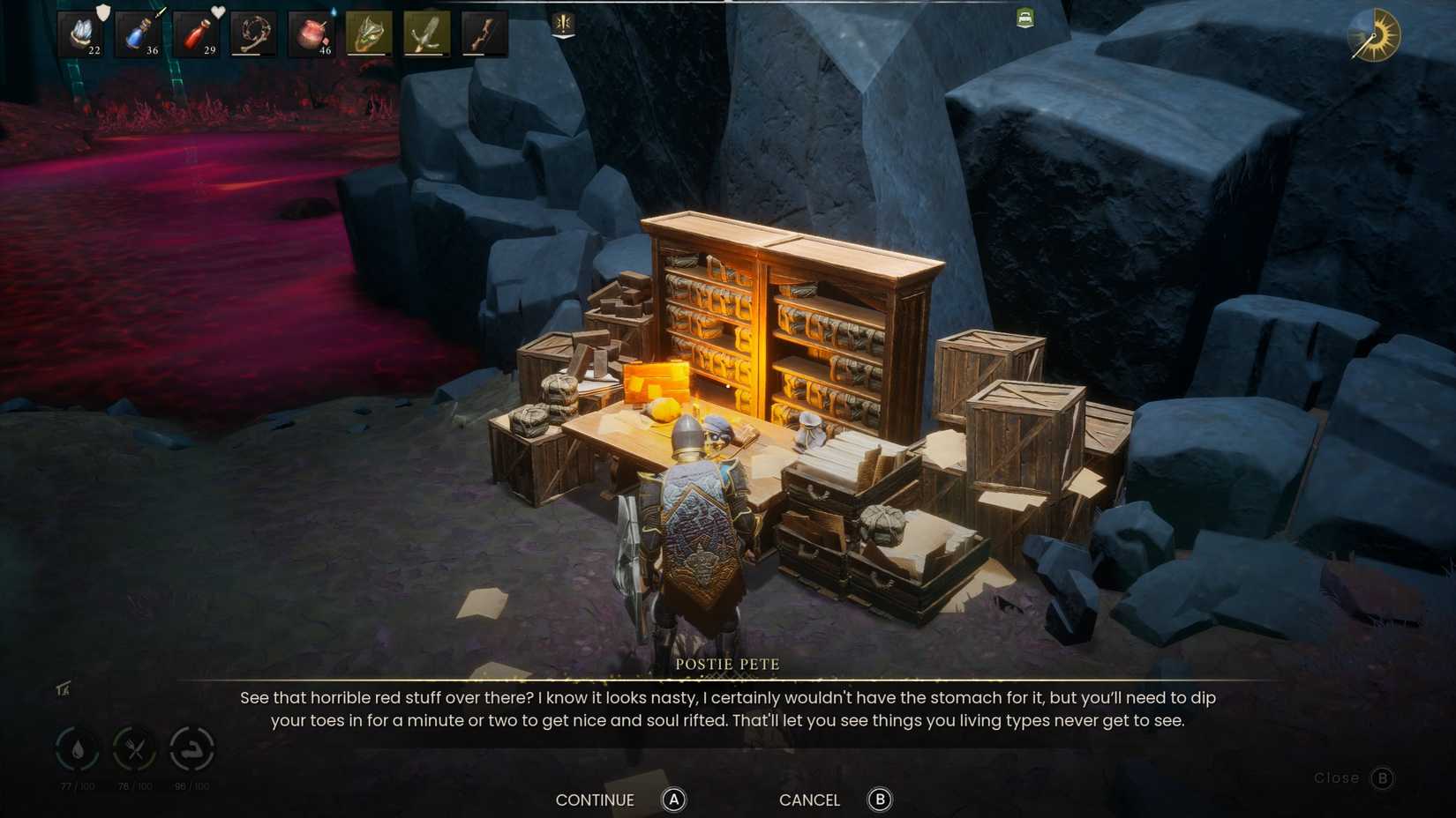 Withering Heights Meeting Postie Pete RuneScape Dragonwilds Fellhollow