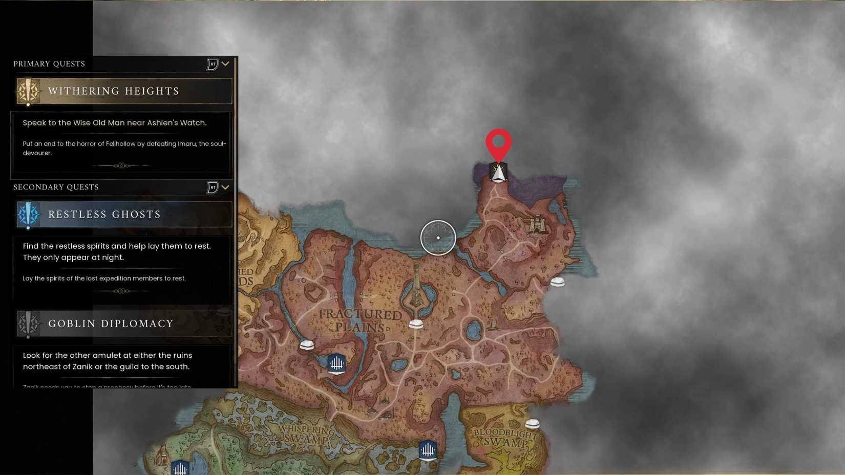 Withering heights Objective RuneScape Dragonwilds Fellhollow