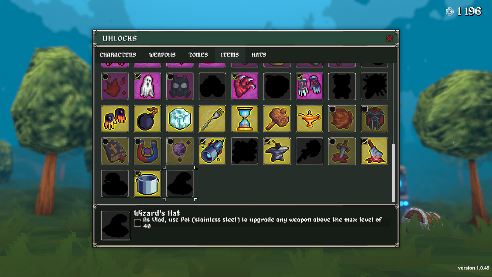 wizard's hat megabonk unlock requirements