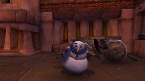 world of warcraft feast of winter veil 2025 gifts jubilant snowman costume toy blue red