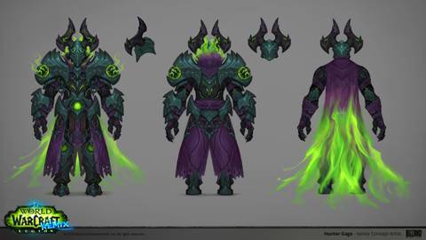 world of warcraft legion remix sargerai commander regalia concept art