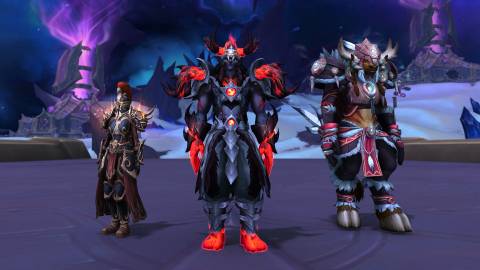 world of warcraft the war within season 3 pvp transmog sets paladin demon hunter druid