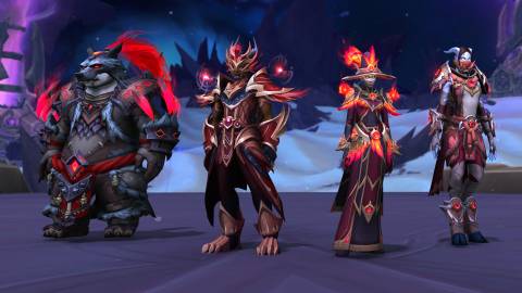 world of warcraft the war within season 3 pvp transmog sets shaman evoker mage monk