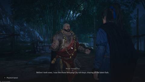 Woven With Malice in Where Winds Meet Monk Tranquillus