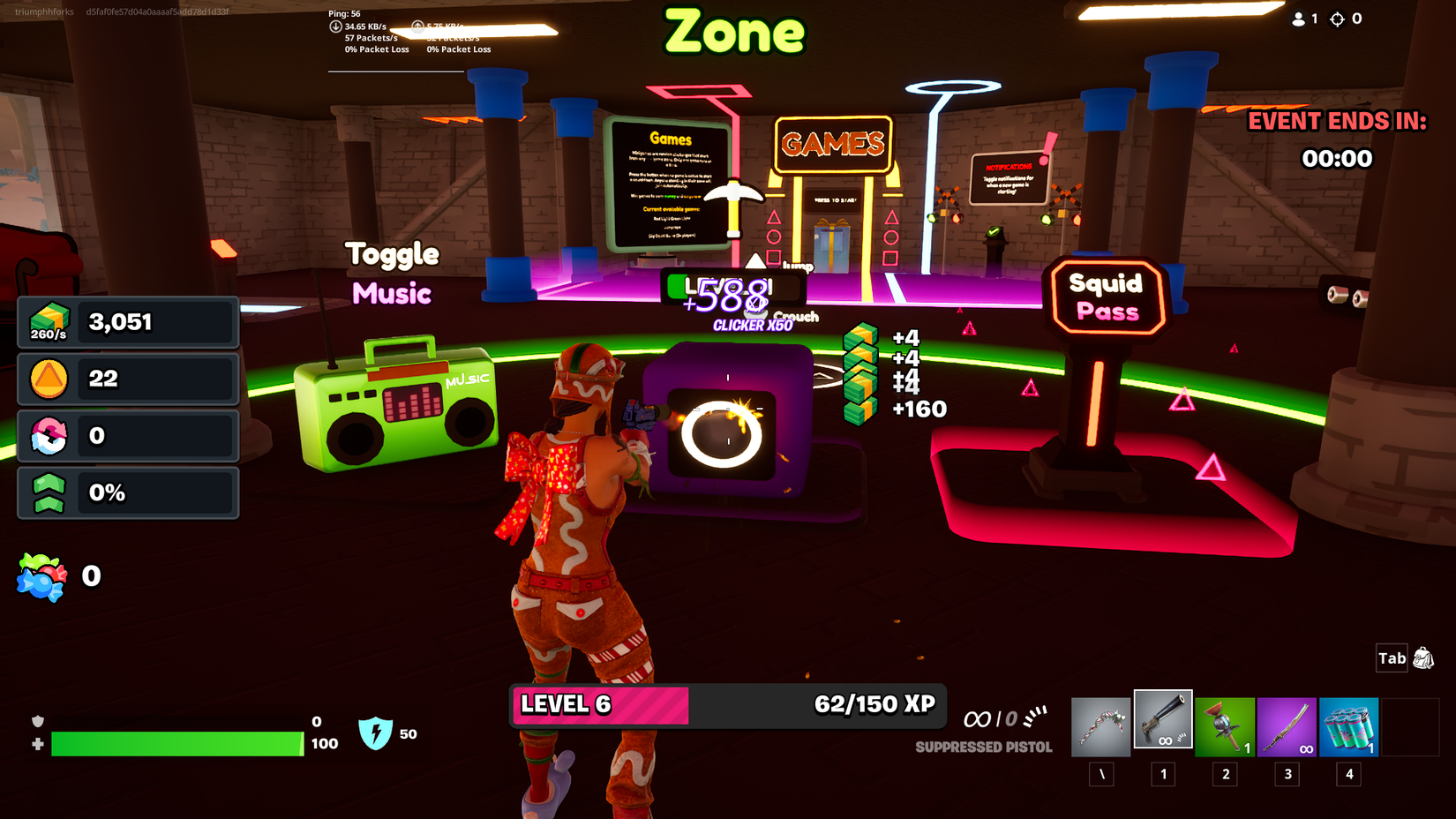 xp farm squid game tycoon fortnite