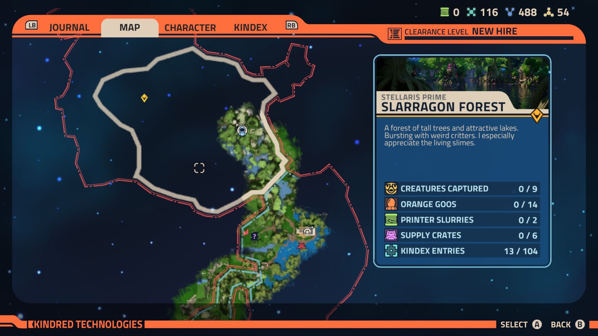 Your map in Revenge Of The Savage Planet