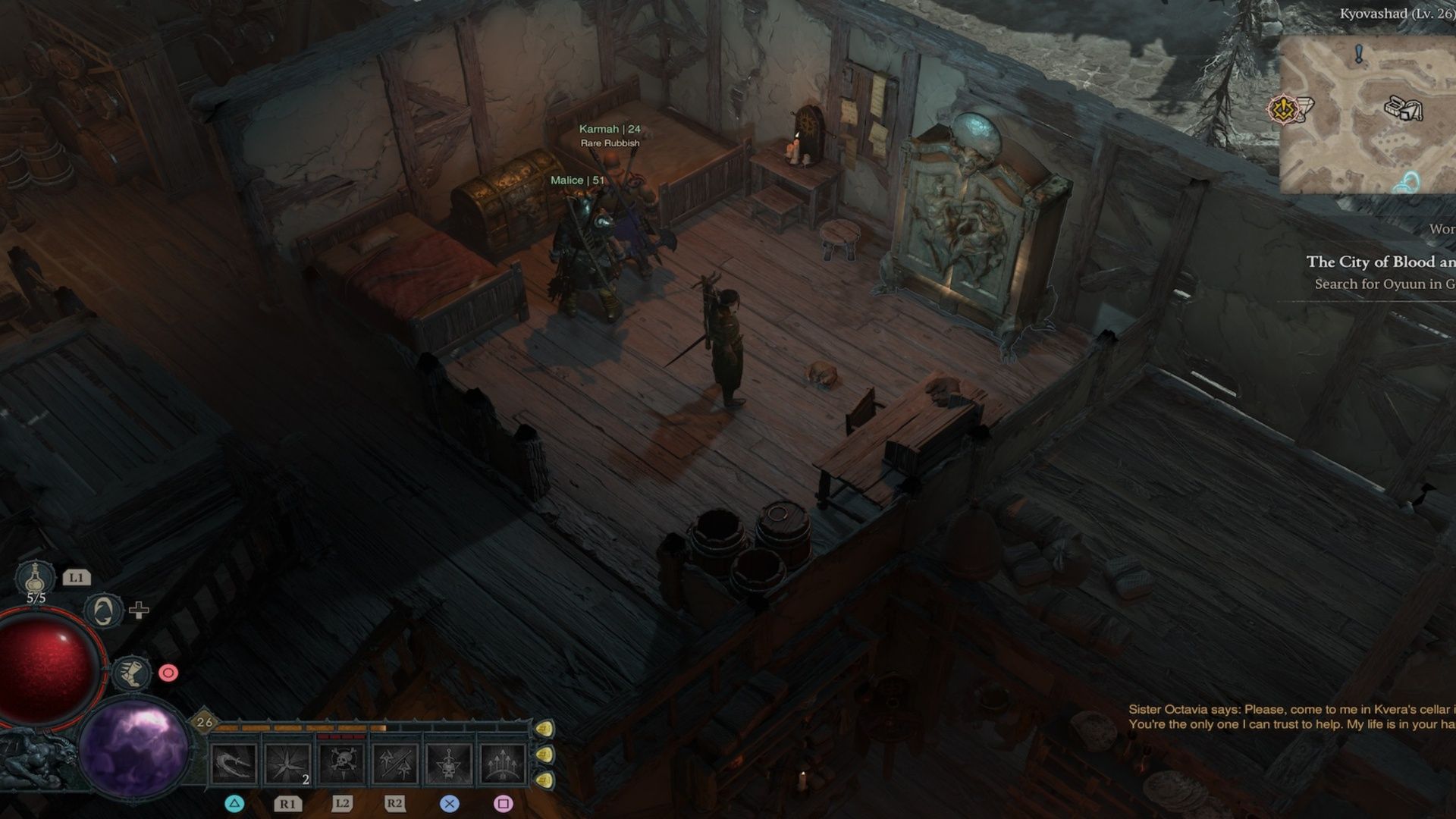 Your room at the Inn in Diablo 4 (2023)