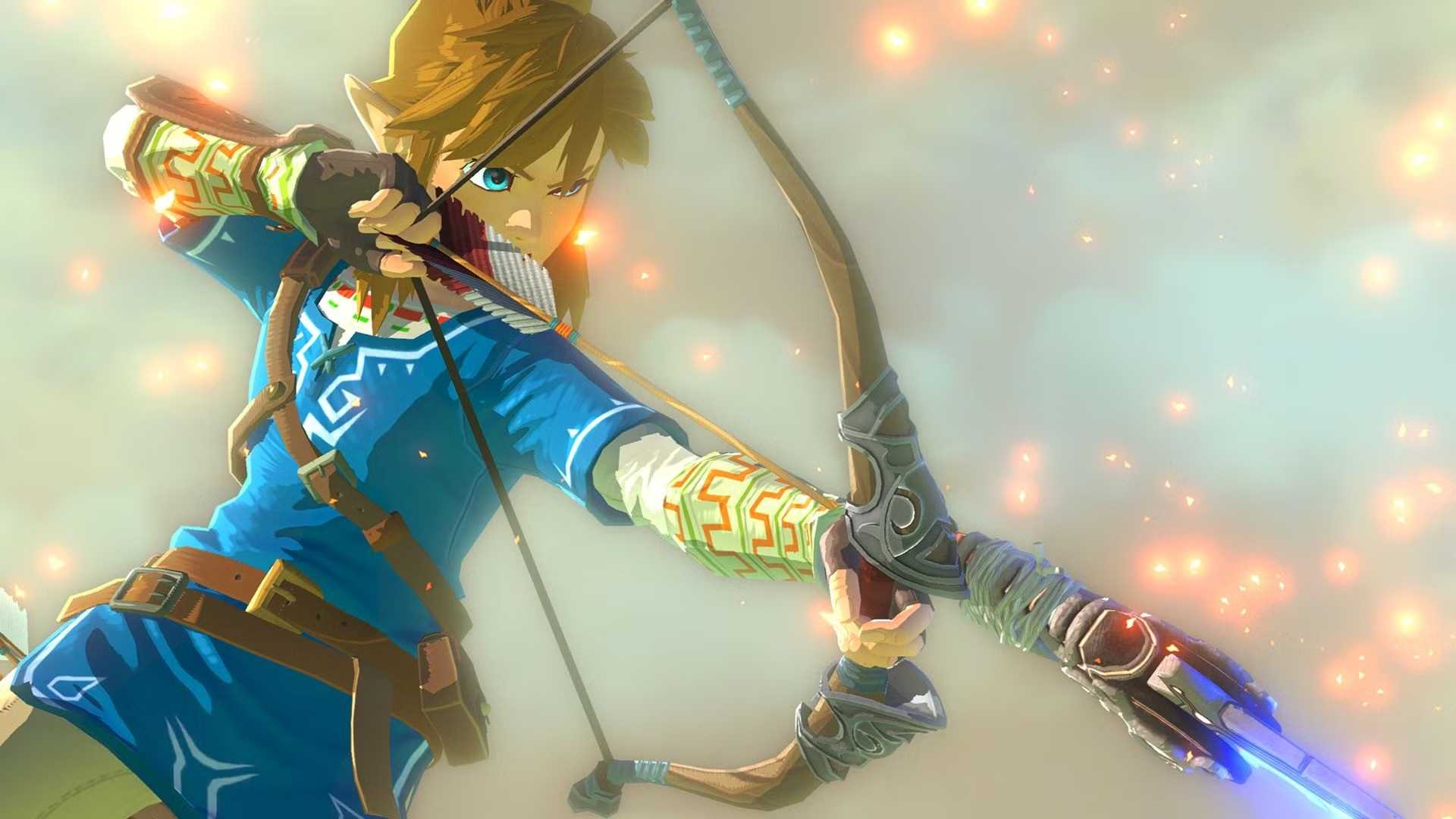 Link memanah di The Legend of Zelda: Breath of the Wild, game peringkat terbaik