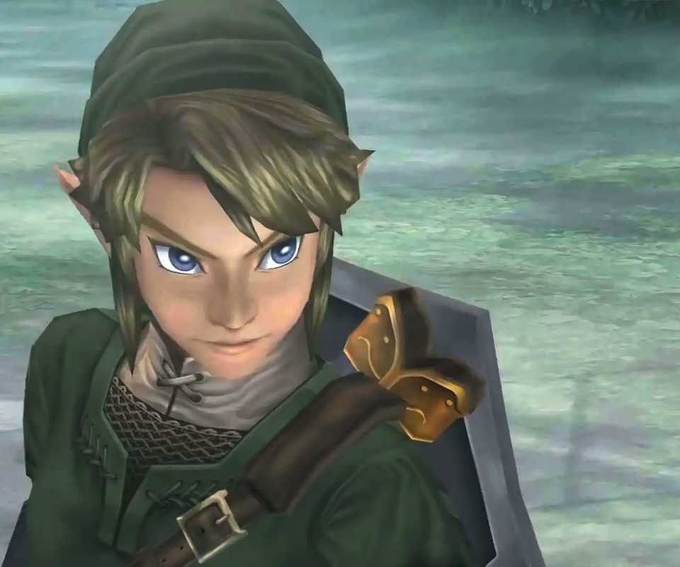 Zelda Twilight Princess Link dengan pedang