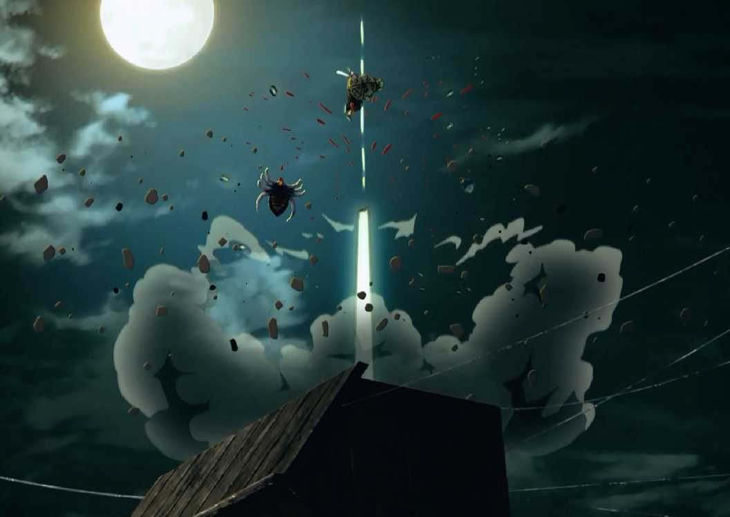 Zenitsu menghadapi Iblis Laba-Laba Anak dengan kekuatan Zenitsu Demon Slayer