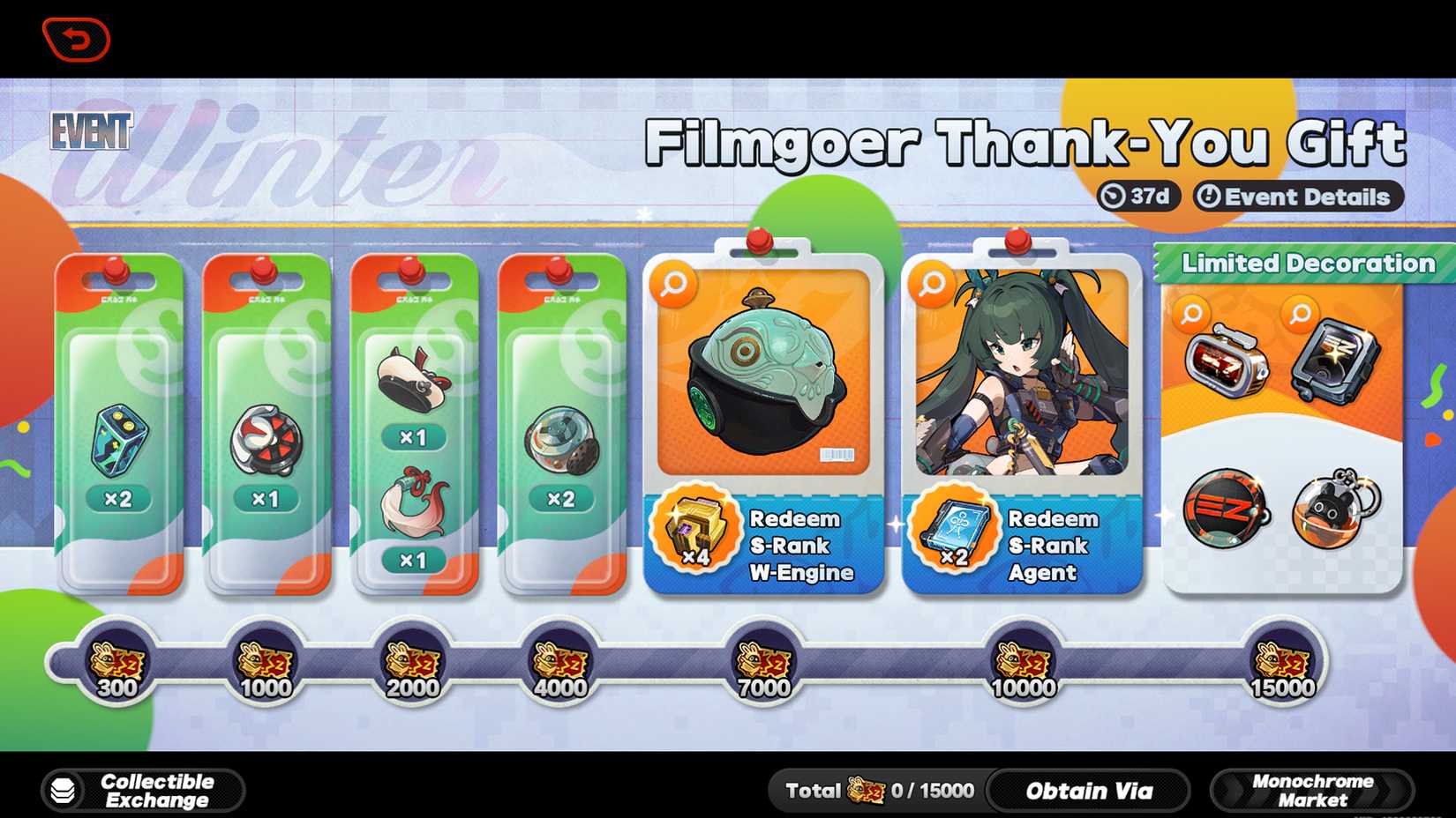 zenless-zone-zero-zzz-how-get-filmgoer-thank-you-gift-point-free-s-rank-character-agent-w-engine-weapon-event-complete - reward milestone