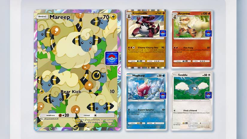 Pokemon TCG Pocket Mareep Drop Event Promo Cards