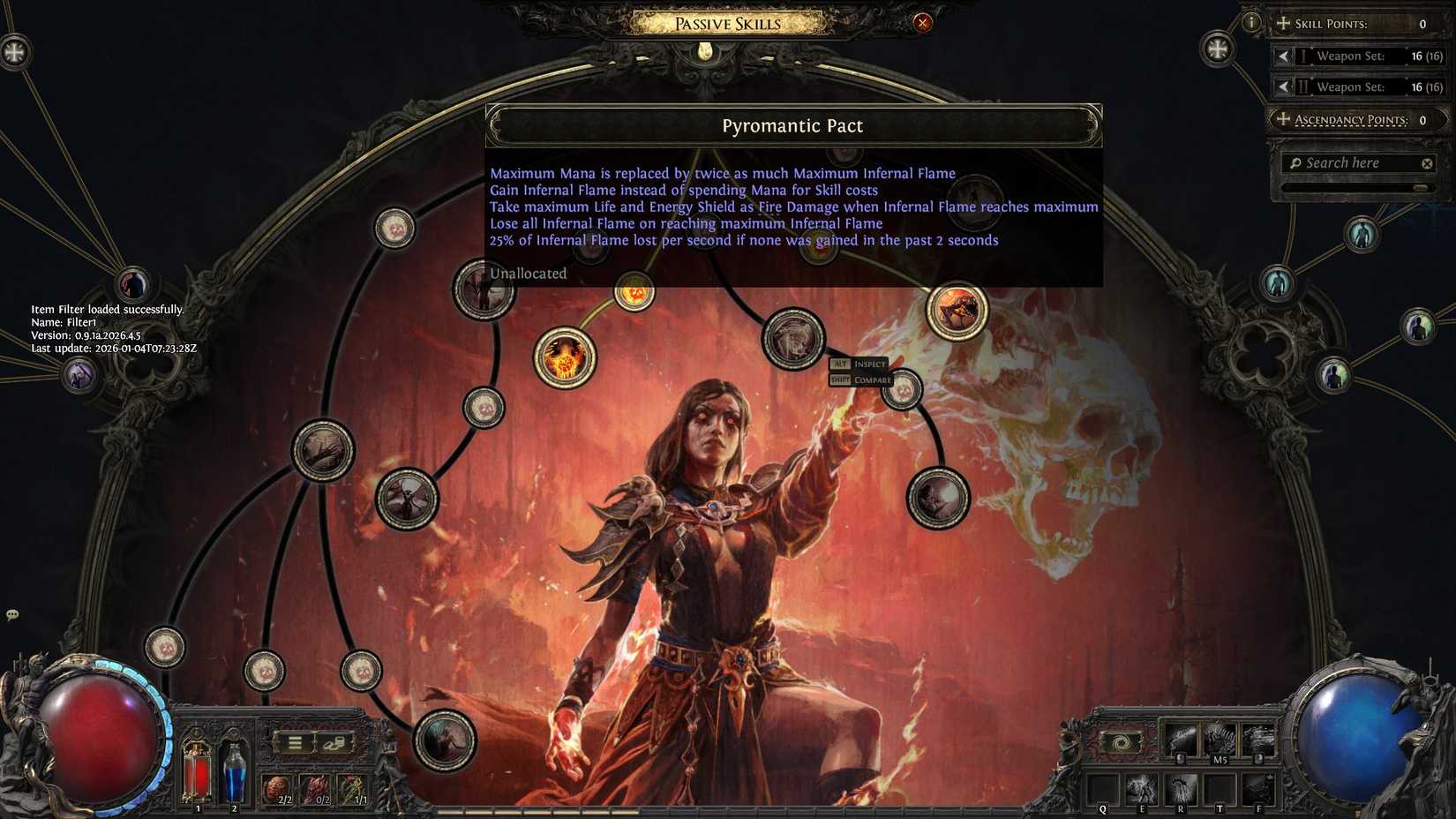 PoE2 Pyromantic Pact description