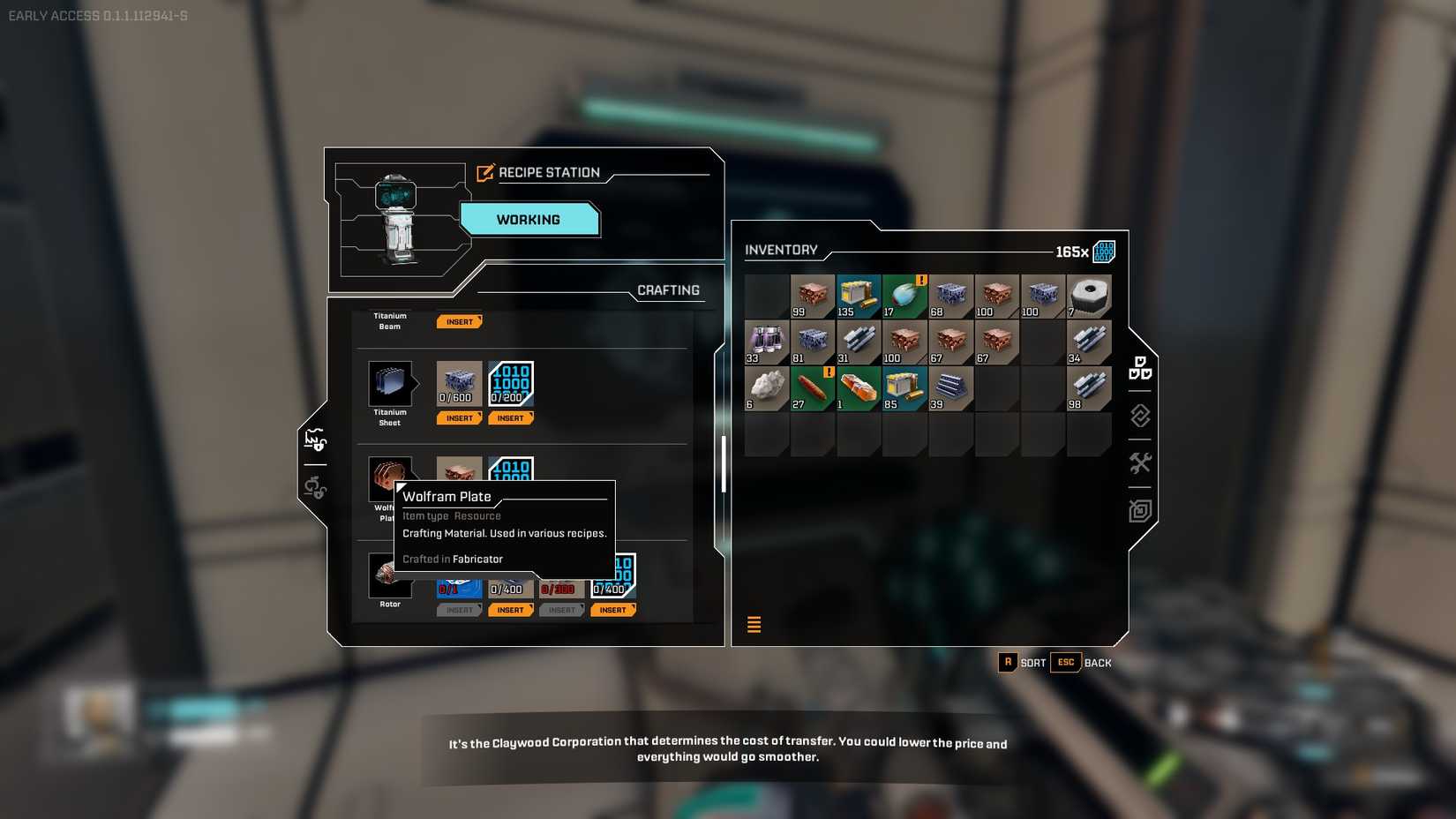 StarRupture Wolfram Plate Recipe Fabricator