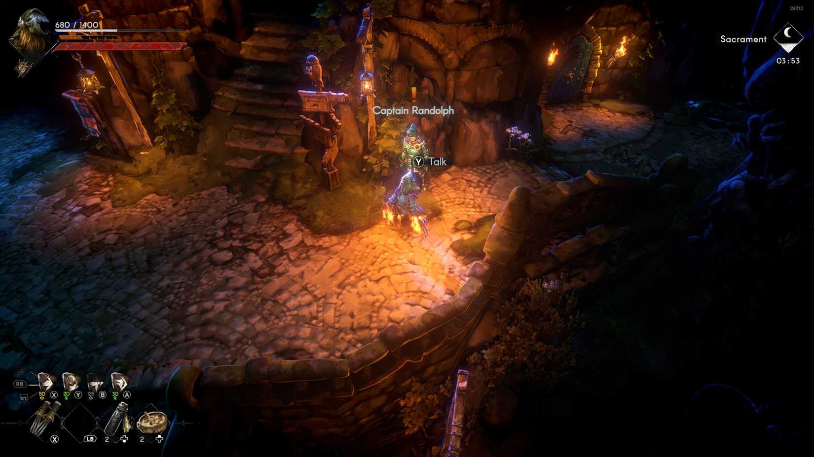 No Rest for the Wicked Captain Randolph location