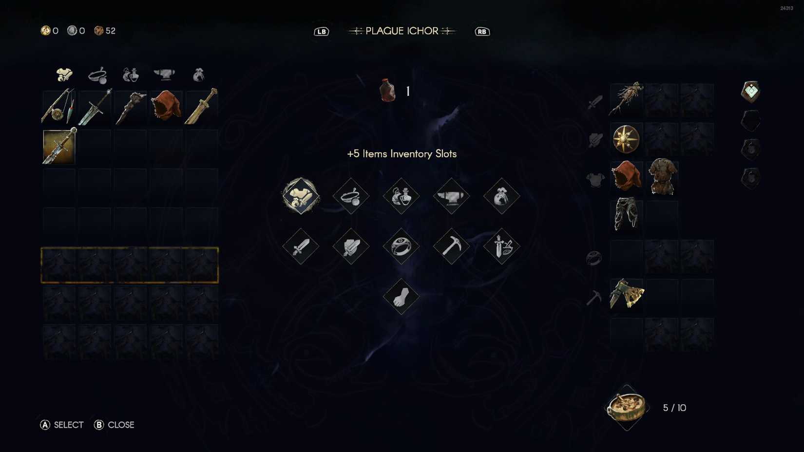 No Rest for the Wicked Plague Ichor upgrade menu