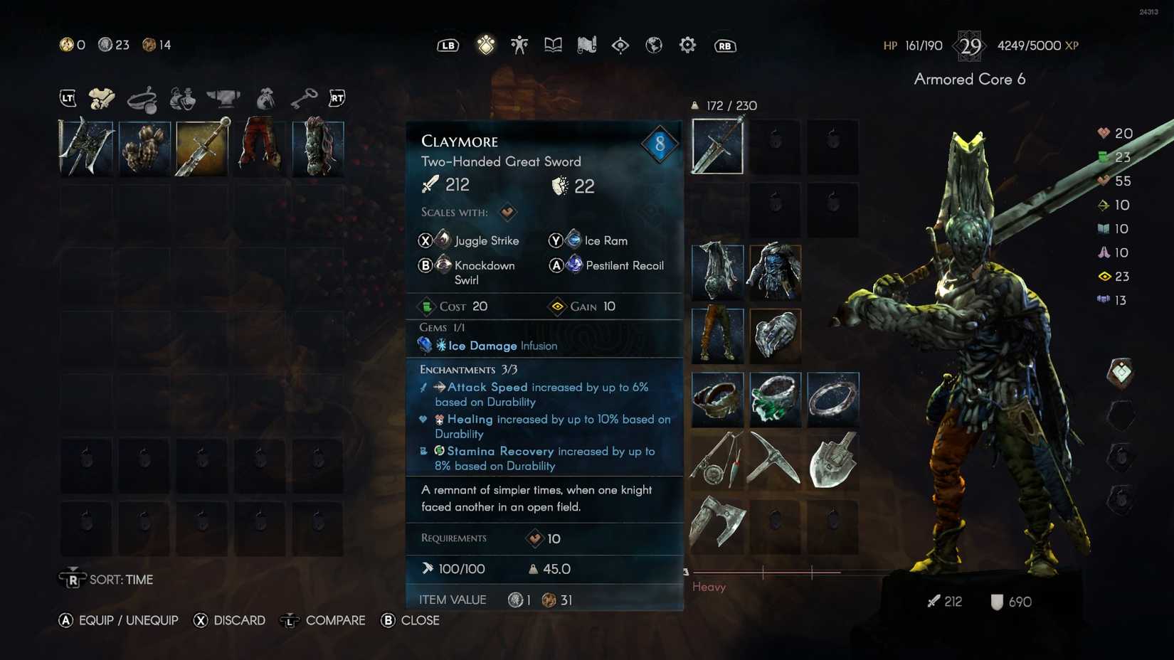 No Rest for the Wicked Claymore