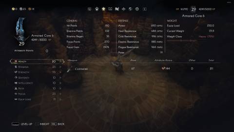 No Rest for the Wicked Warrior Build Stats