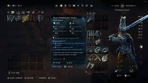 No Rest for the Wicked False Harbinger's Visage helmet