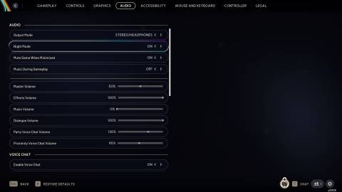 ARC Raiders Night Mode ON for Audio