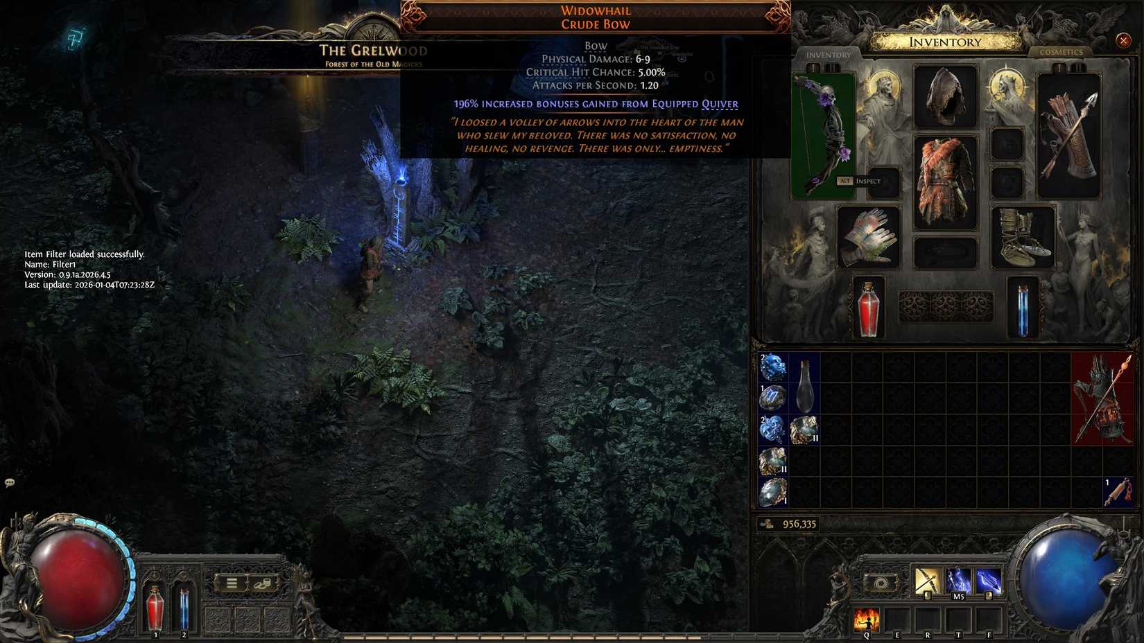 Path of Exile 2 Widowhail Bow Stats