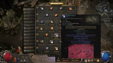 PoE 2 Stormblast Bolts description