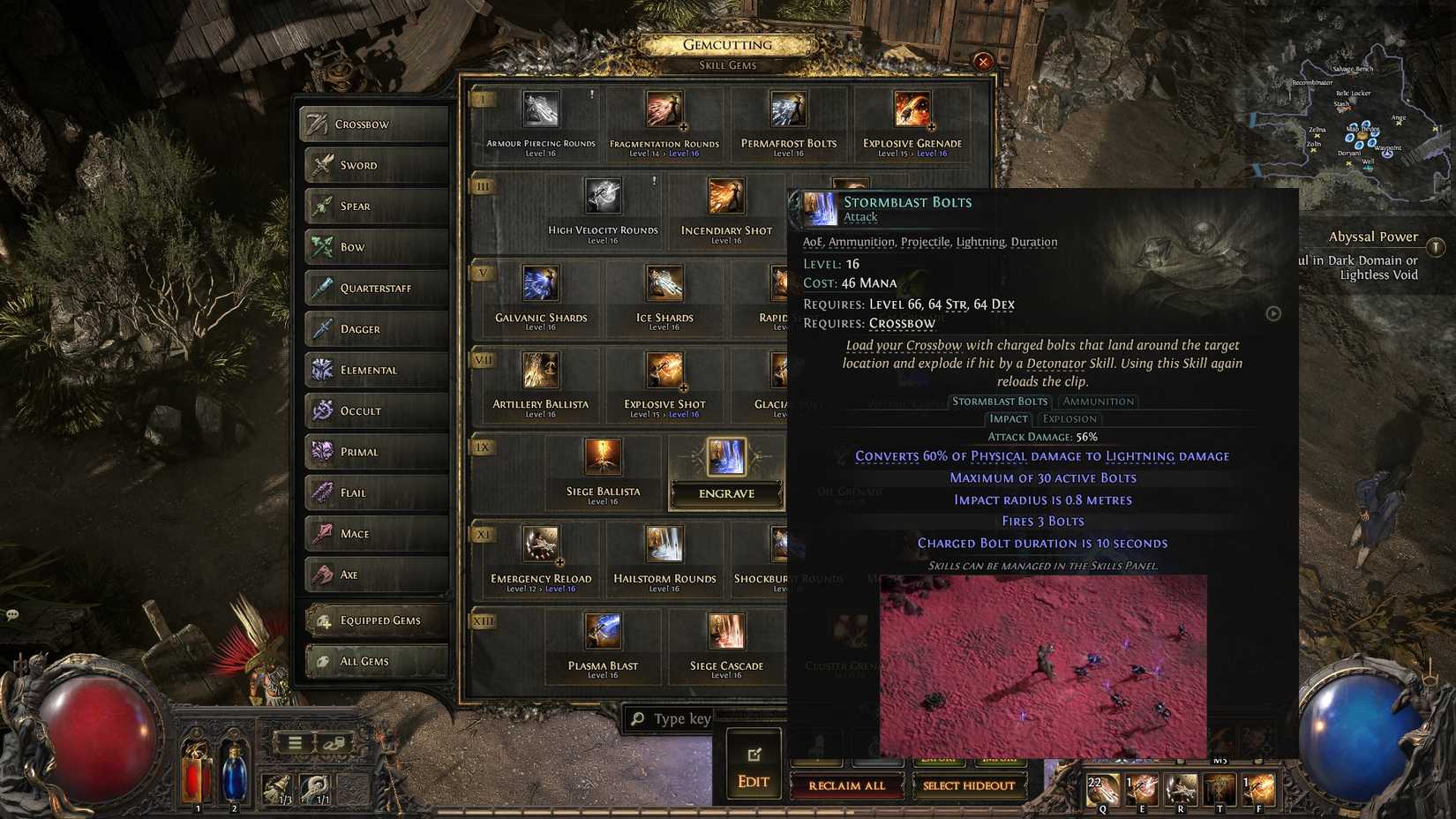 PoE 2 Stormblast Bolts description