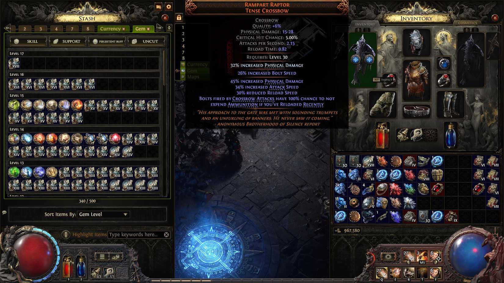 PoE2 Rampart Raptor stats