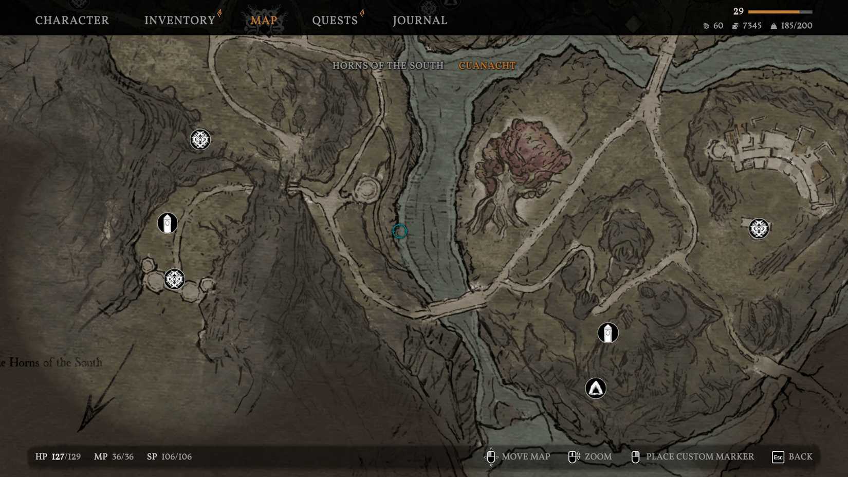 Tainted Grail Fall of Avalon Cuanacht River Croakmaw Map Location