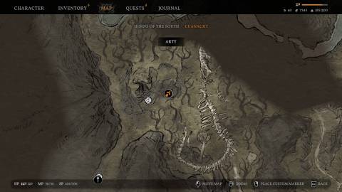 Tainted Grail The Fall of Avalon Cuanacht Swamp Croakmaw map location