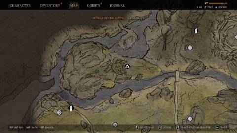 Tainted Grail The Fall of Avalon Croakmaw Tomb of the Good Druid map location