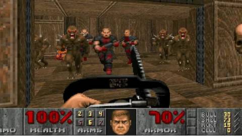 Doom gameplay chainsaw 