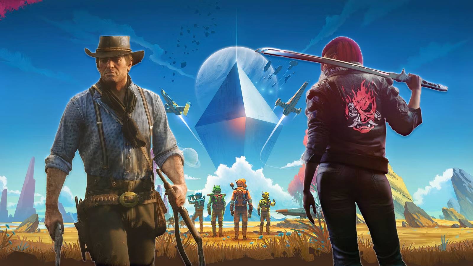 8 Best Open-World Games Where You Can Create Your Own Path - no man's sky, c2077, and rdr2